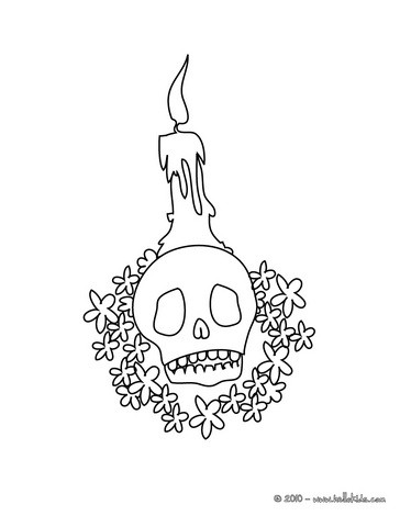 364x470 Halloween Skull Coloring Pages