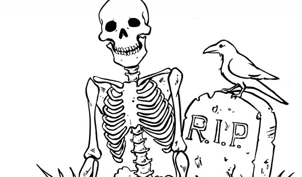 1024x600 Skull Halloween Coloring Pages Free Coloring Pages For Kids