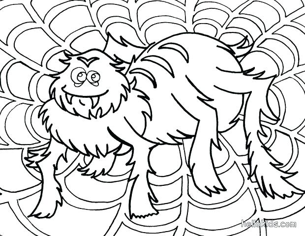 620x480 Halloween Spider Coloring Pages Spider Coloring Pages Hair Raising
