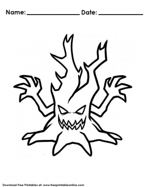 Halloween Tree Coloring Pages Happy Halloween! 305x385 Halloween Tree Coloring Pages Happy Halloween!