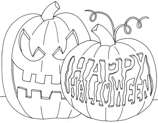 Halloween Tree Coloring Page at GetColorings.com | Free printable ...