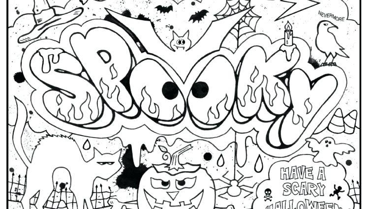 Spooky Halloween Tree Coloring Page Scary Pages For Kids 750x425 Spooky Halloween Tree Coloring Page Scary Pages For Kids
