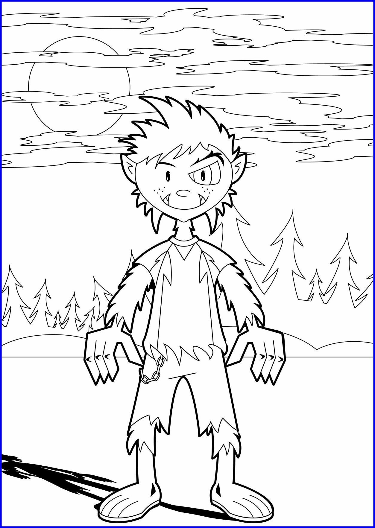 Stunning Halloween Coloring Pages Werewolf For Kids Hallowen Tree 1253x1765 Stunning Halloween Coloring Pages Werewolf For Kids Hallowen Tree