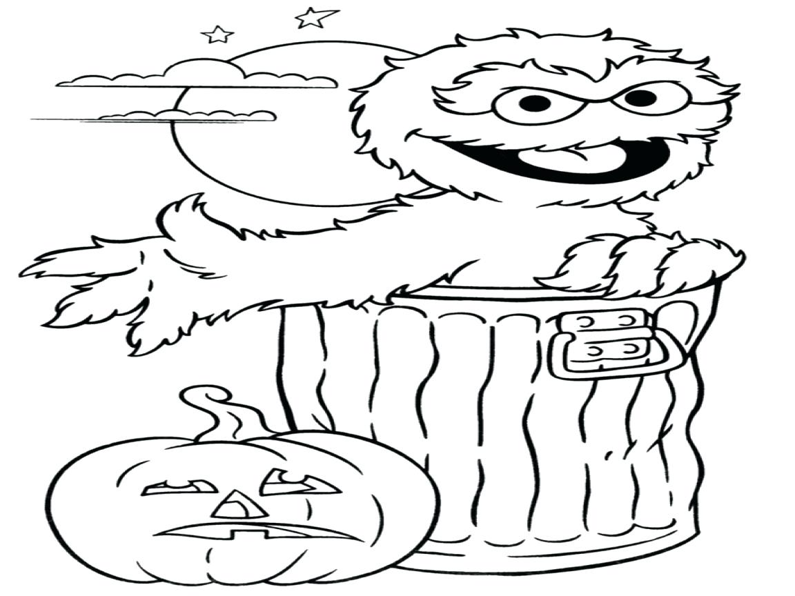 Oscar Sesame Street Halloween Coloring Pages Thanksgiving Food 1152x864 Oscar Sesame Street Halloween Coloring Pages Thanksgiving Food