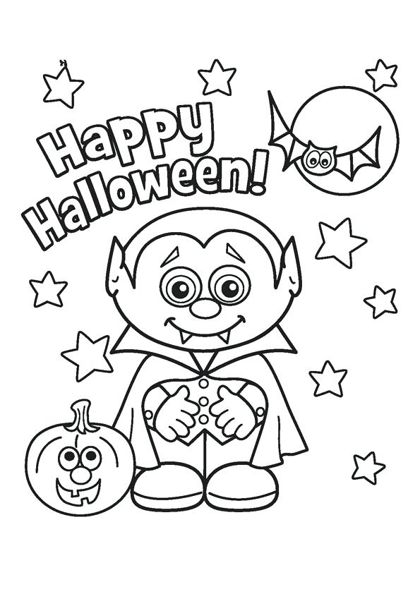 Halloween Coloring Page Cute Vampire Coloring Pages Printable 595x842 Halloween Coloring Page Cute Vampire Coloring Pages Printable