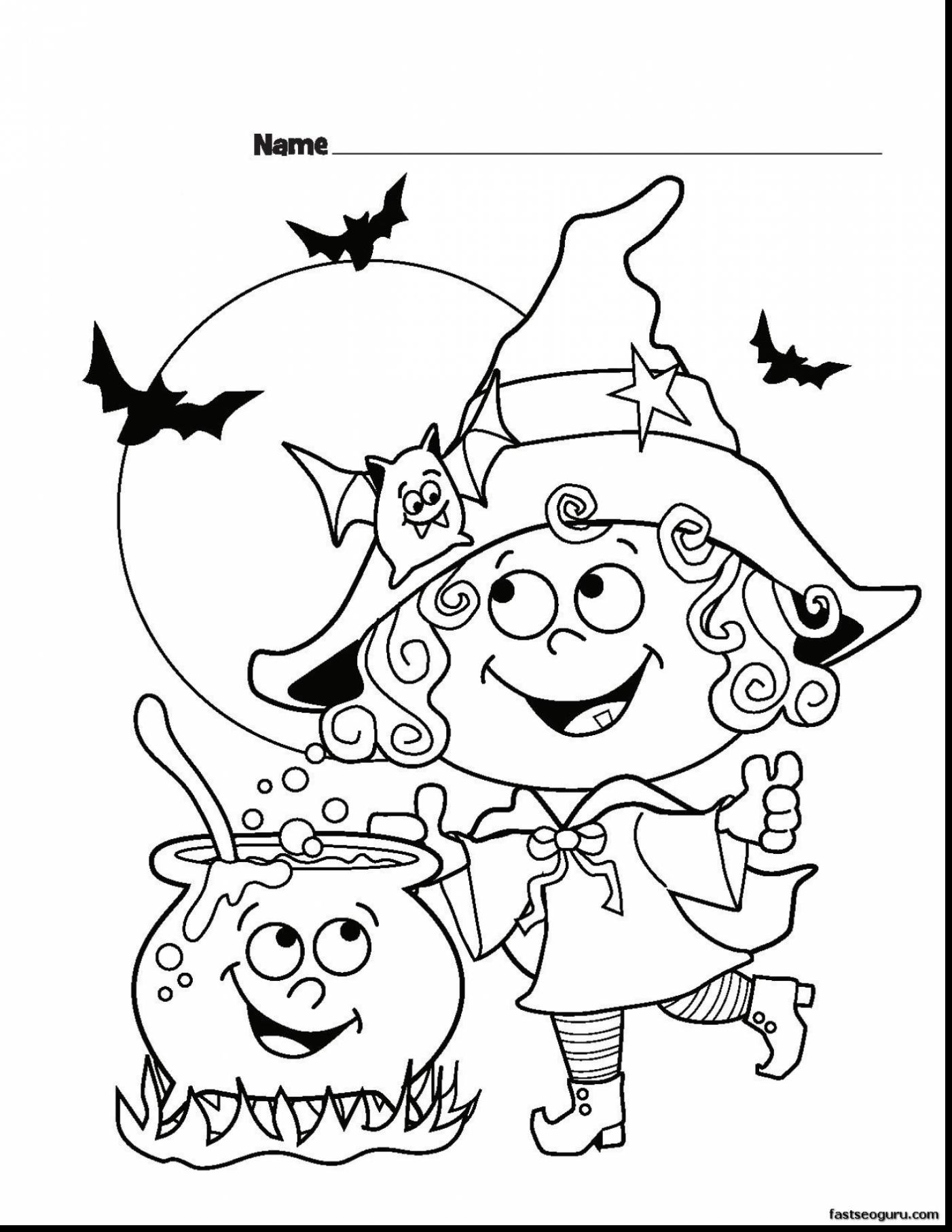 Halloween Witch Coloring Pages