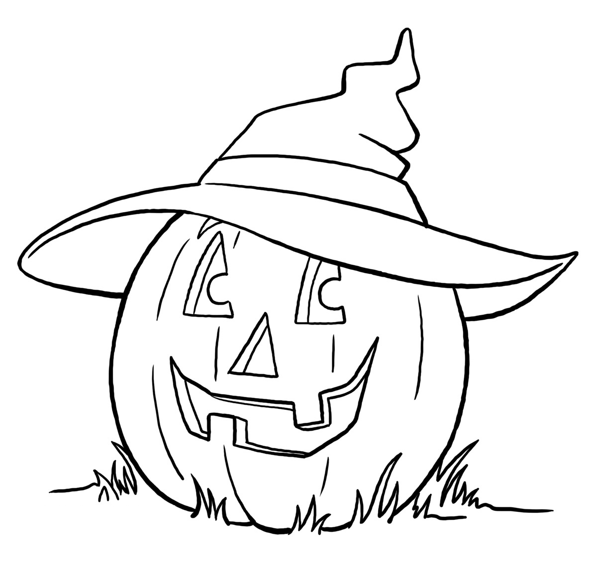 1200x1131 Happy October Coloring Page