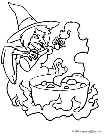 364x470 Witch Coloring Pages