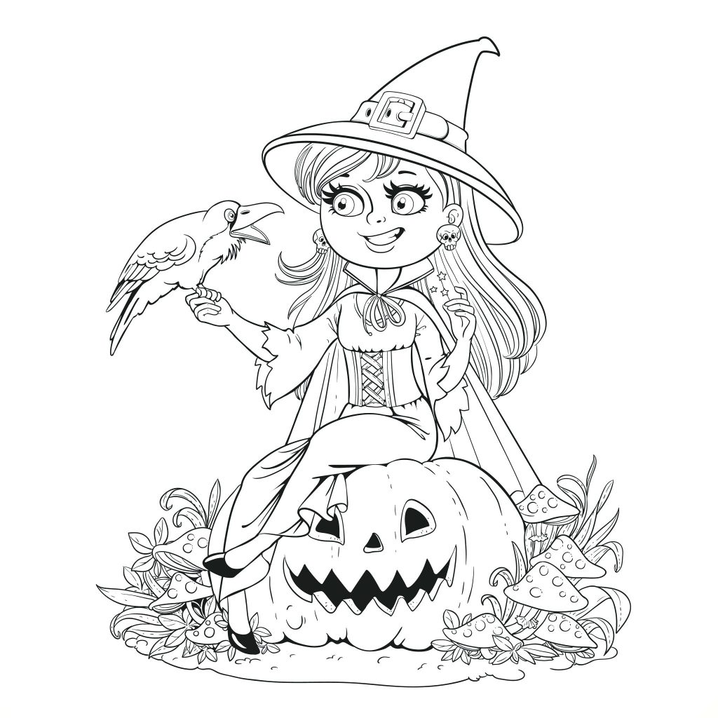 Coloring Page ~ Witches Coloring Pages Pictures Of To Print 1024x1024 Coloring Page ~ Witches Coloring Pages Pictures Of To Print