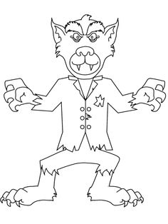 Halloween Wolf Coloring Pages at GetColorings.com | Free printable ...