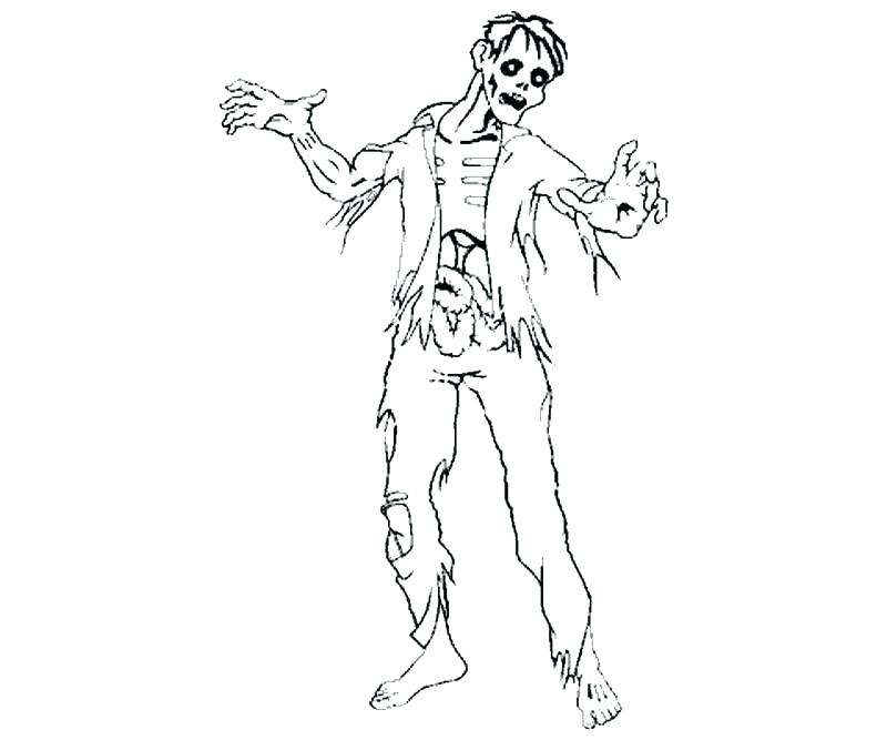 800x667 Halloween Zombie Coloring Pages Zombie Pictures To Color Zombie