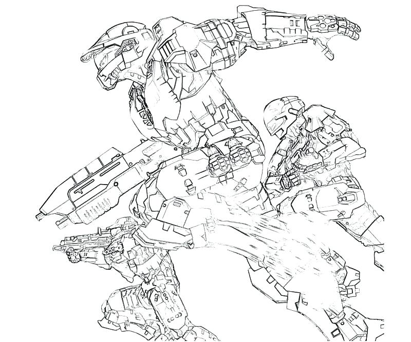 Halo 4 Coloring Pages