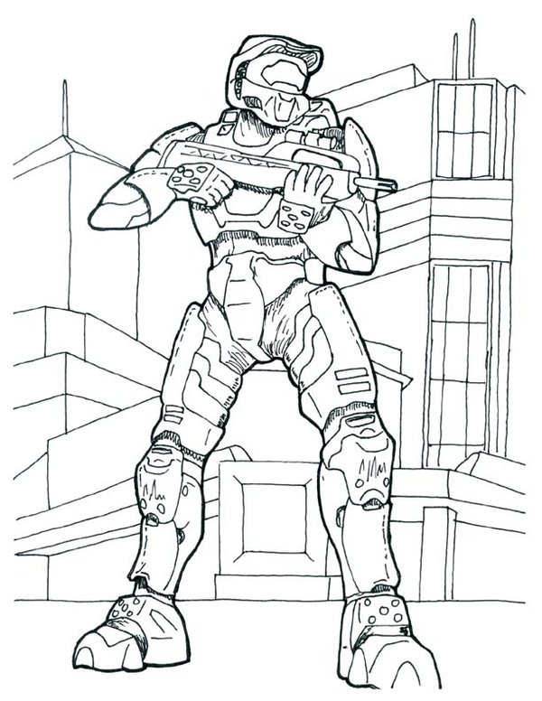 Halo 4 Coloring Pages 600x776 Halo 4 Coloring Pages