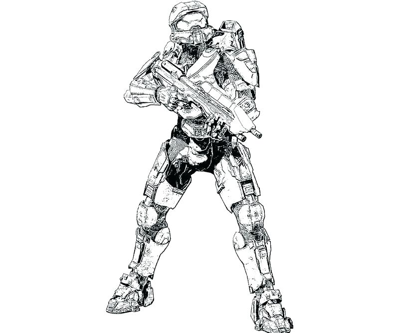 Halo 4 Master Chief Coloring Pages at GetColorings.com | Free printable ...