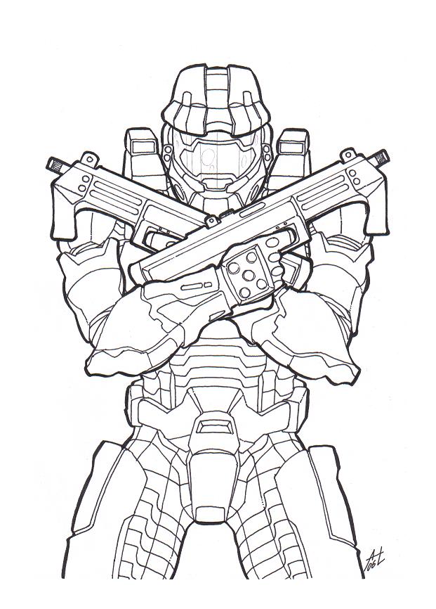 Halo Coloring Pages 621x866 Halo Coloring Pages
