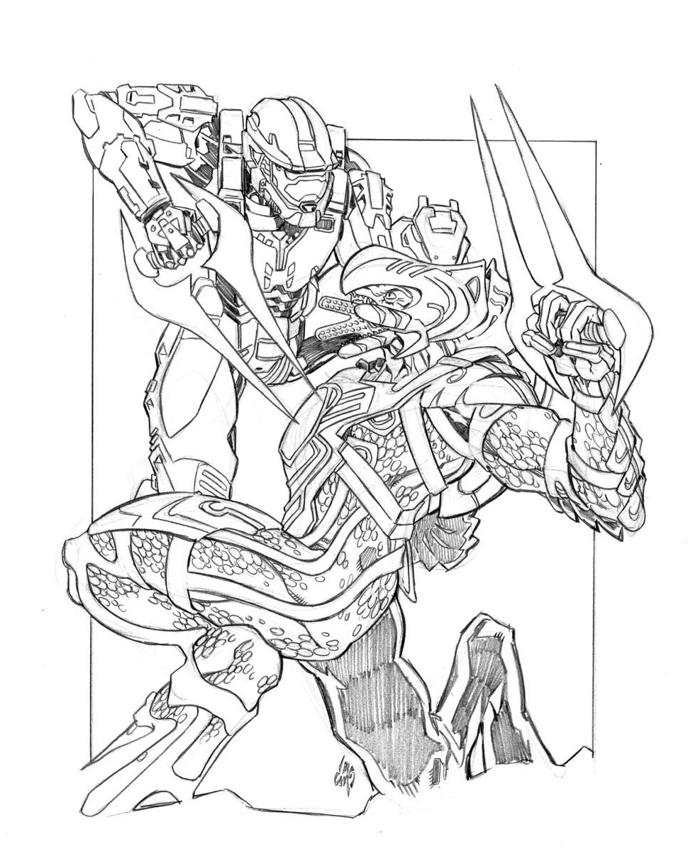 Halo Coloring Pages