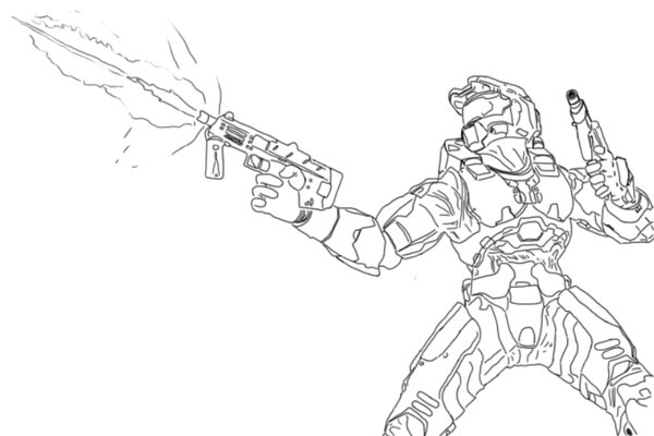 Halo Coloring Pages To Print 600x400 Halo Coloring Pages To Print