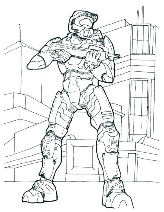 550x711 Master Chief Coloring Pages Printable Halo Coloring Pages For Kids
