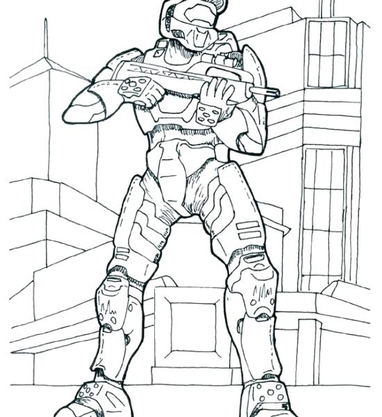 Master Chief Coloring Page 550x600 Master Chief Coloring Page