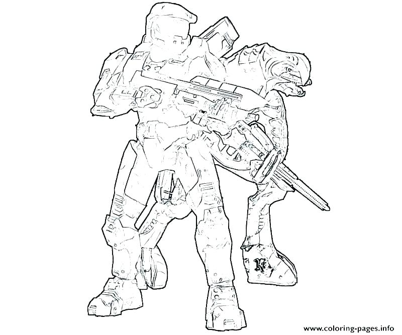 Halo Master Chief Coloring Pages at GetColorings.com | Free printable ...