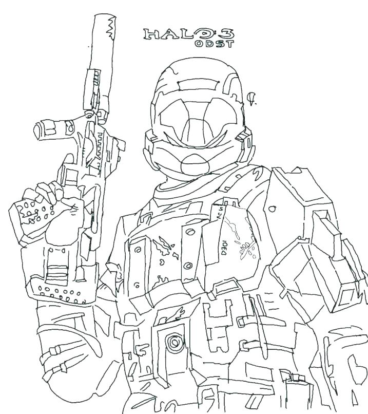 717x806 Halo Coloring Page