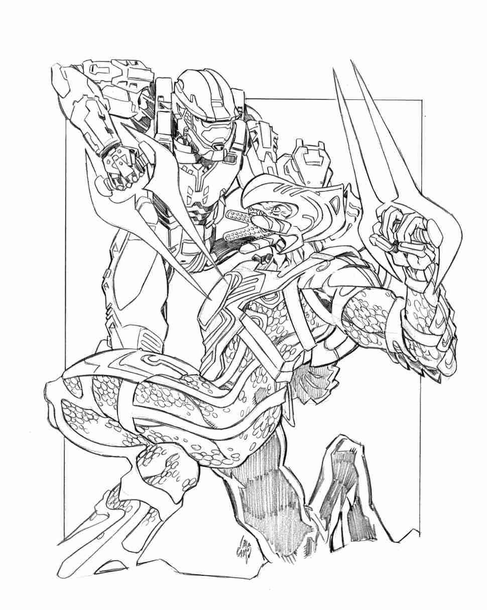 Master Chief Pencils By Printable Coloring Pages Halo 4 5 970x1214 Master Chief Pencils By Printable Coloring Pages Halo 4 5