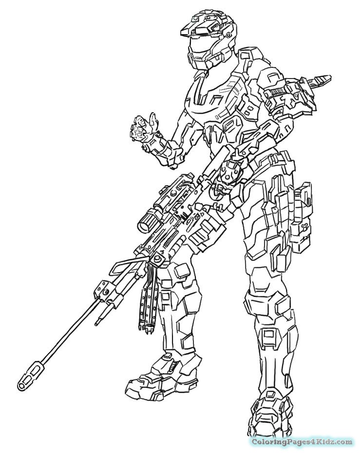 Halo Spartan Coloring Pages at GetColorings.com | Free printable ...