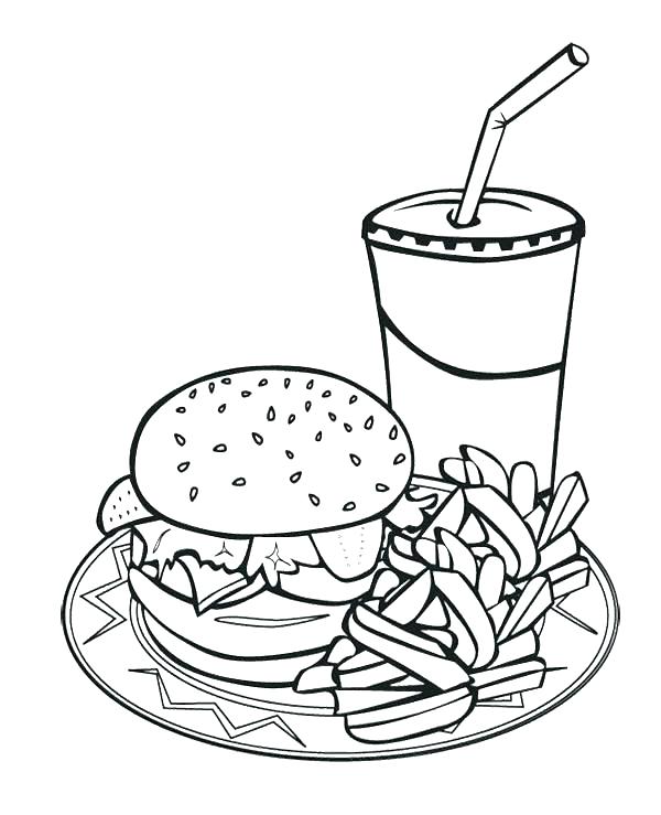 600x739 Mcdonalds Coloring Pages Coloring Pages French Fries Coloring Page