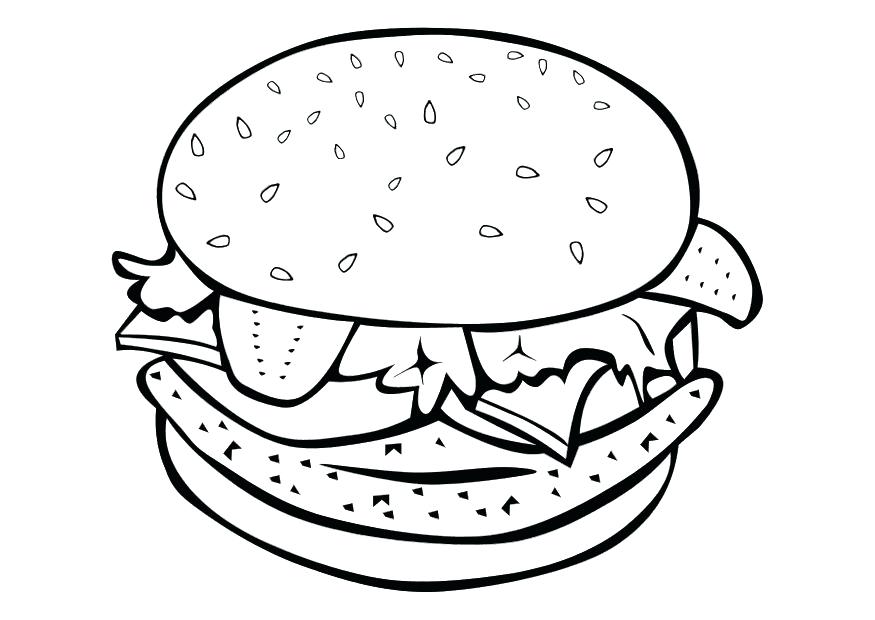 875x620 Coloring Pages For Adults Mandala Best Hamburger Junk Food Burger