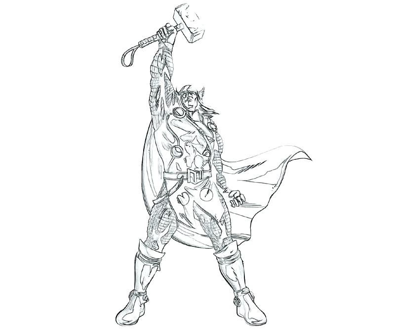 800x667 Thor Coloring Page Coloring Page And Coloring Page By Hammer