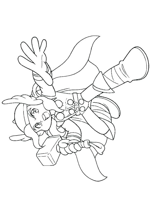 595x842 Thor Coloring Page Coloring Pages Coloring Coloring Page Hammer
