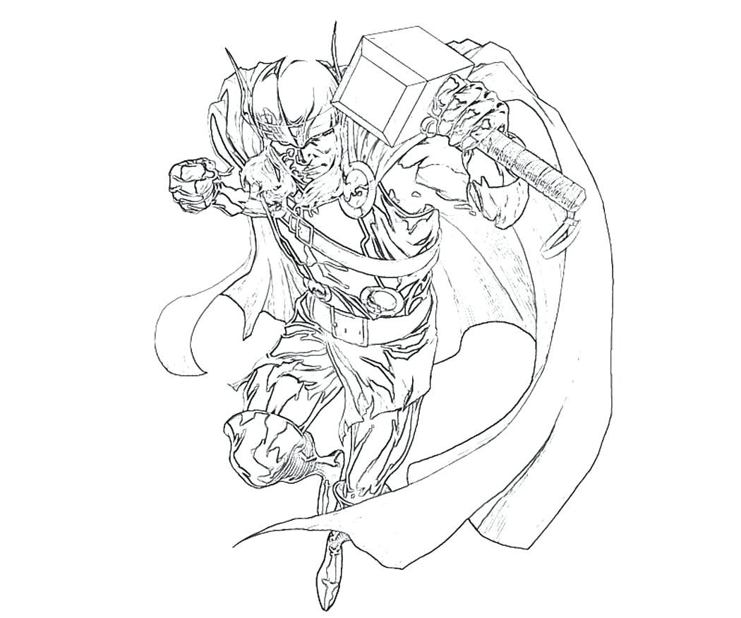 1050x875 Coloring Page ~ Thor Coloring Page Top Pages Pic Hammer Thor