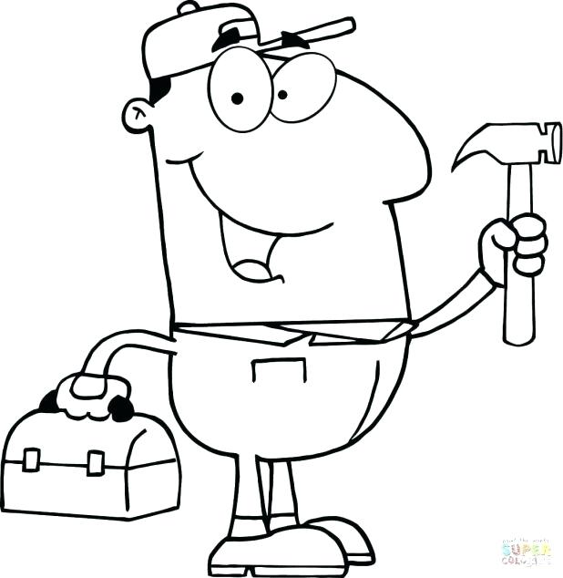 Hammer Coloring Page at GetColorings.com | Free printable colorings ...