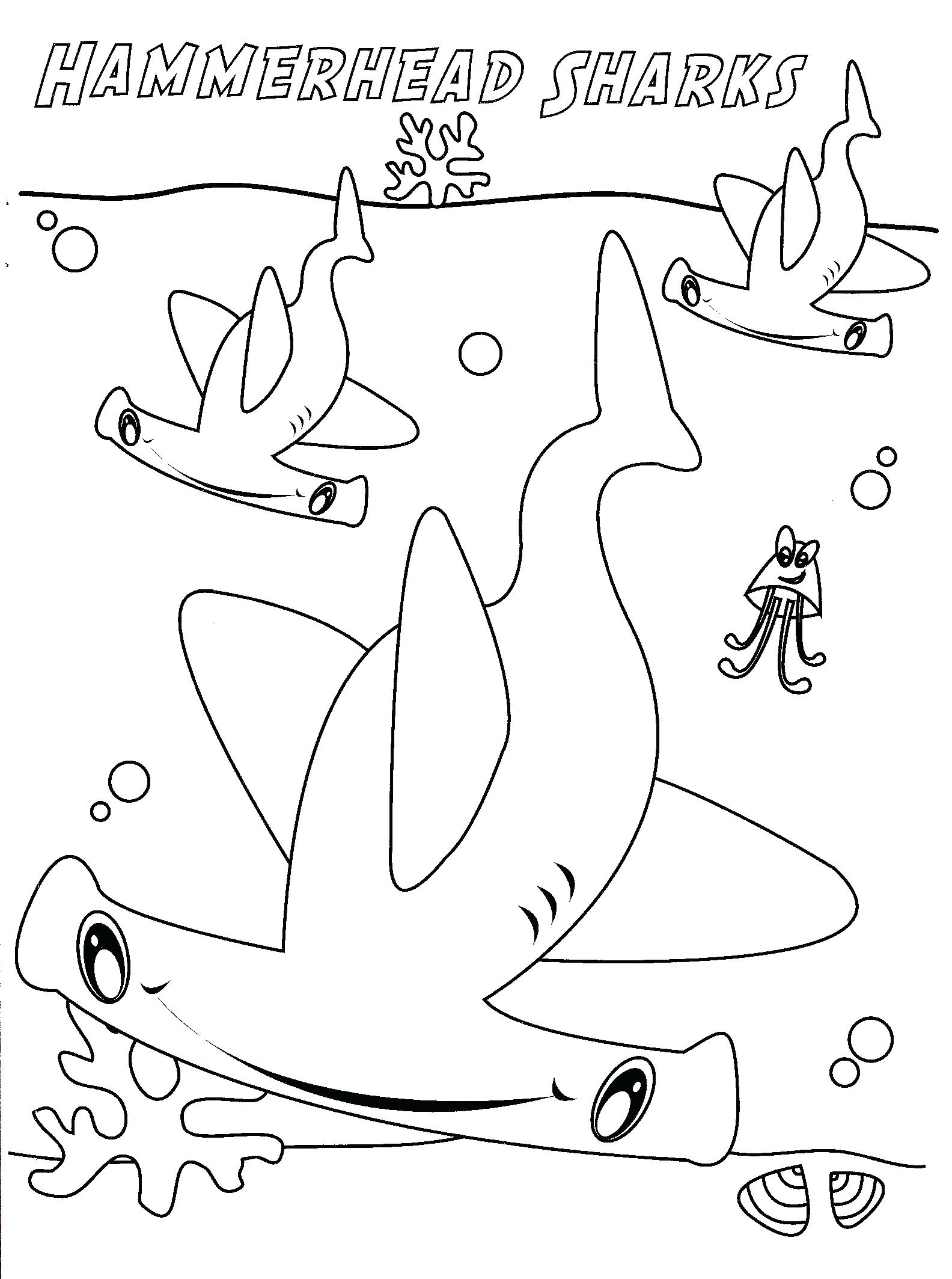 1584x2127 Coloring Coloring Sharks Pages For Shark Tale Print Coloring