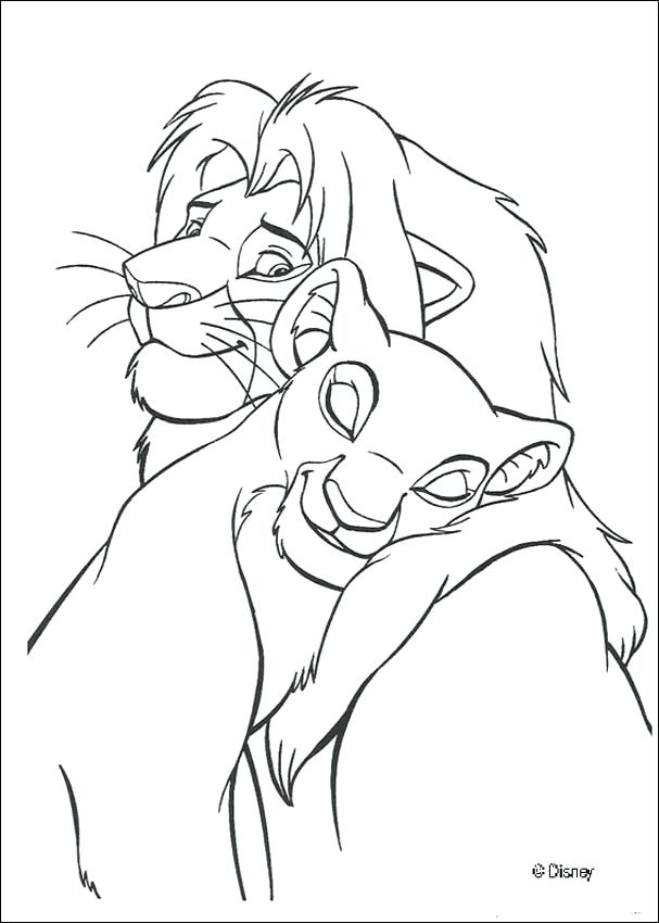 607x850 Lion King Coloring Sheet Lion King Coloring Pages Sleeping In