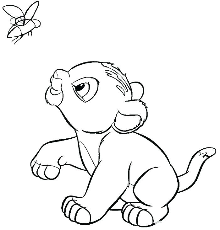 700x733 Coloring Pages Lion King Sleeping In A Hammock Coloring Page