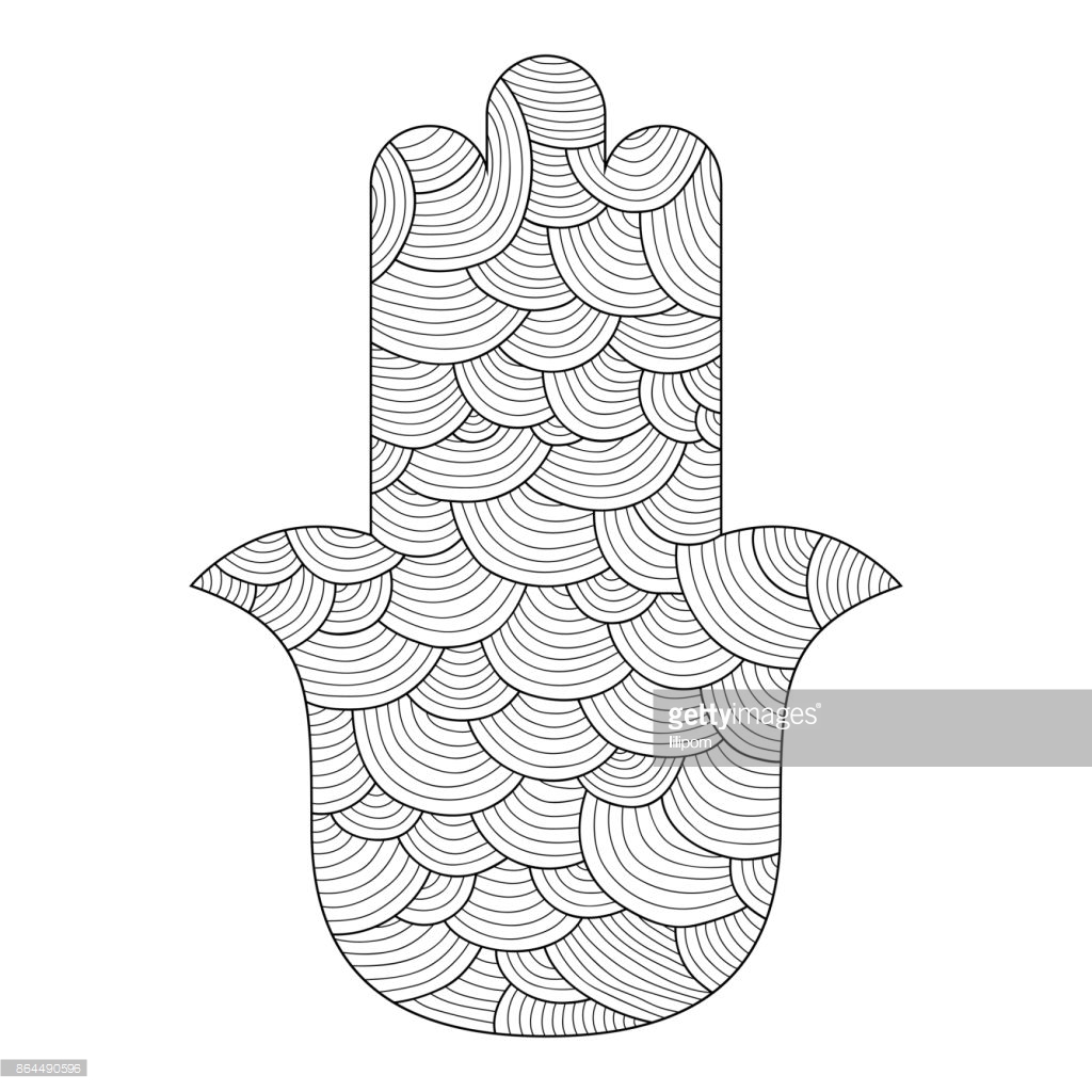 Download Hamsa Hand Coloring Pages at GetColorings.com | Free ...