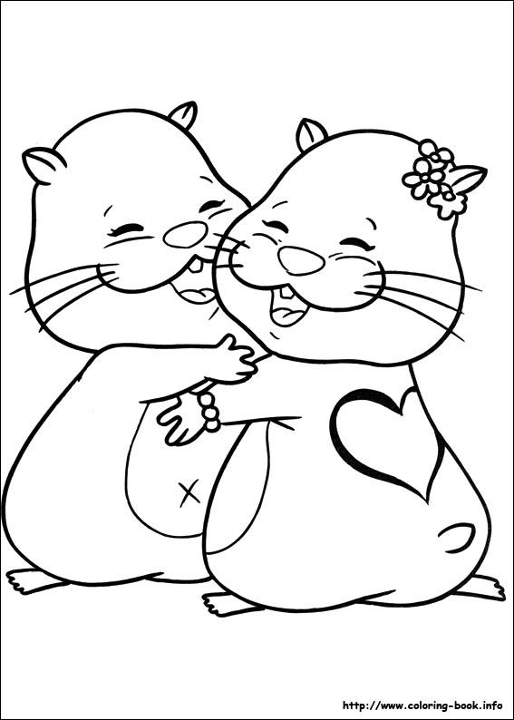Hamster Coloring Pages Printable