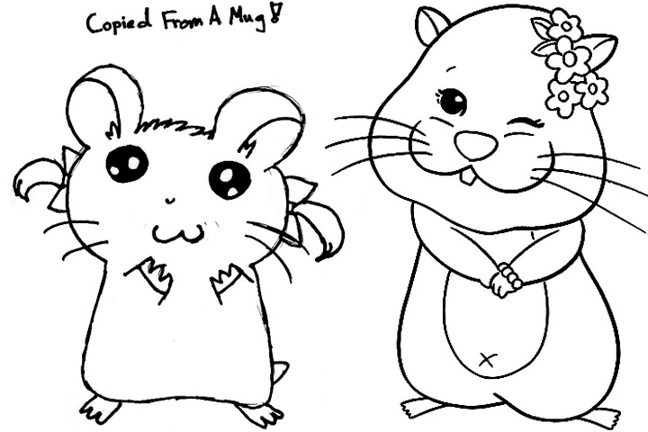 720x480 Hamster Coloring Pages