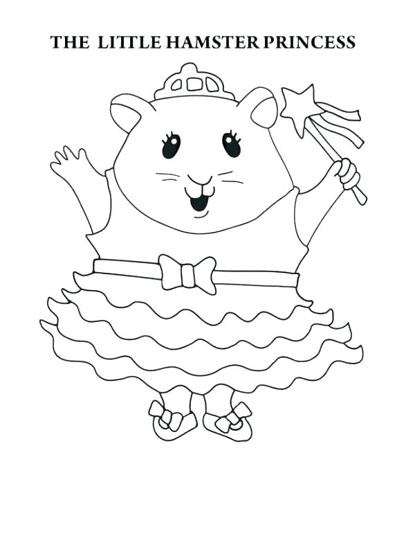 600x777 Cute Hamster Coloring Pages Realistic Hamster Coloring Pages