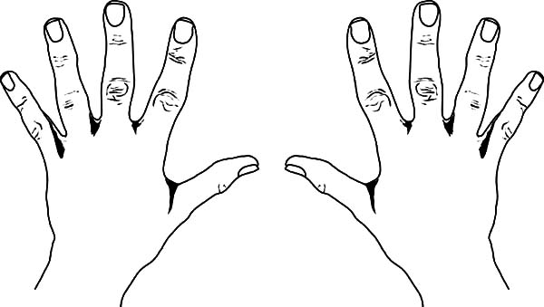 600x339 Hand Coloring Sheet Ten Finger Hands Coloring Pages Best Place