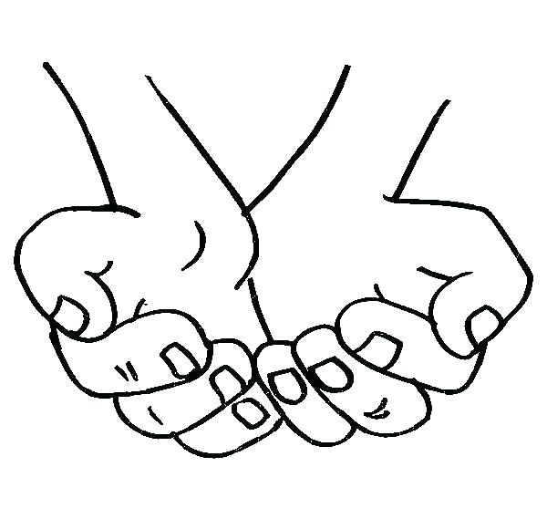 600x569 Praying Hands Coloring Page Impair.co