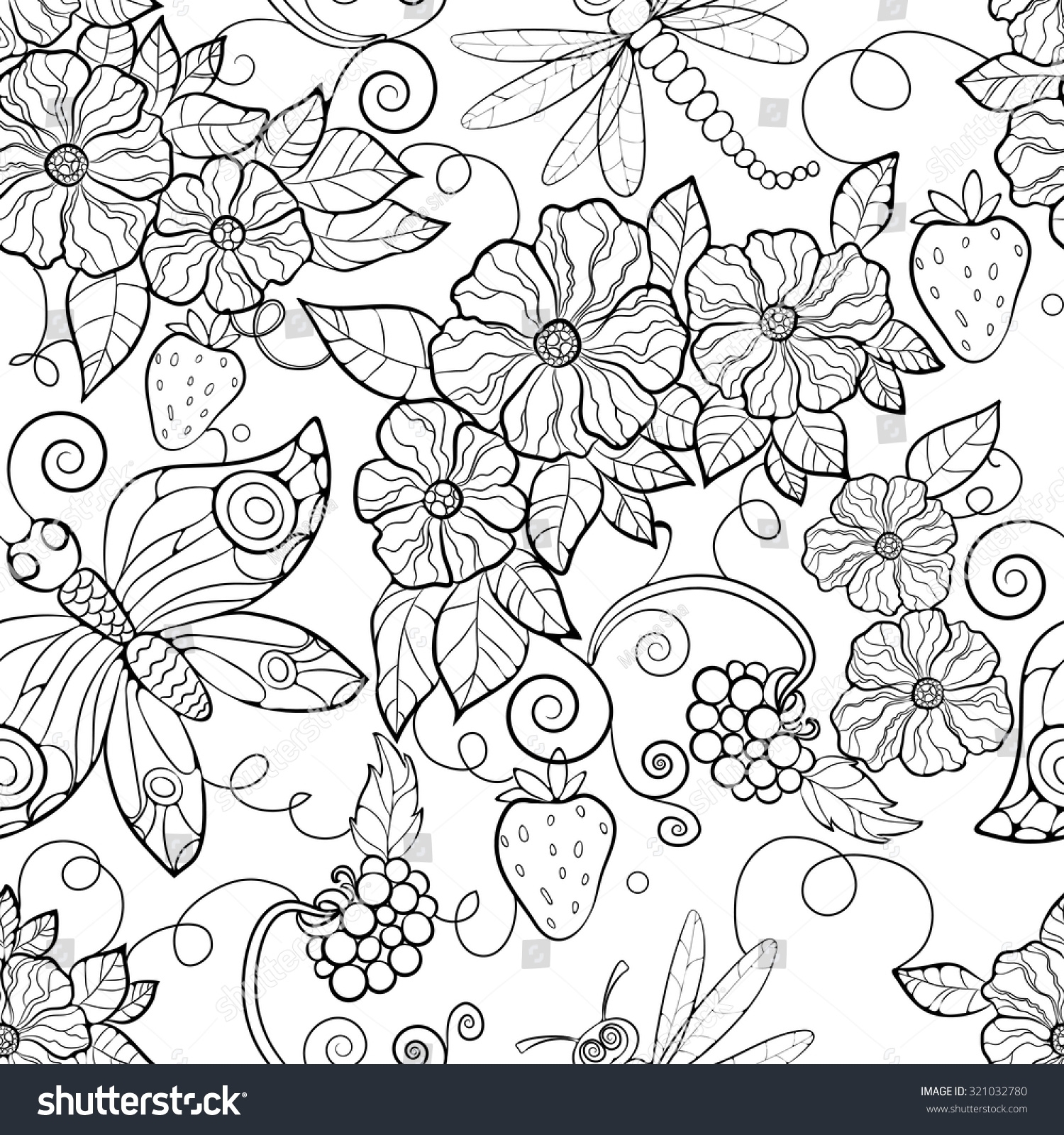 1500x1600 Now Printable Butterfly Pattern Large Hand Drawn Coloring Pages