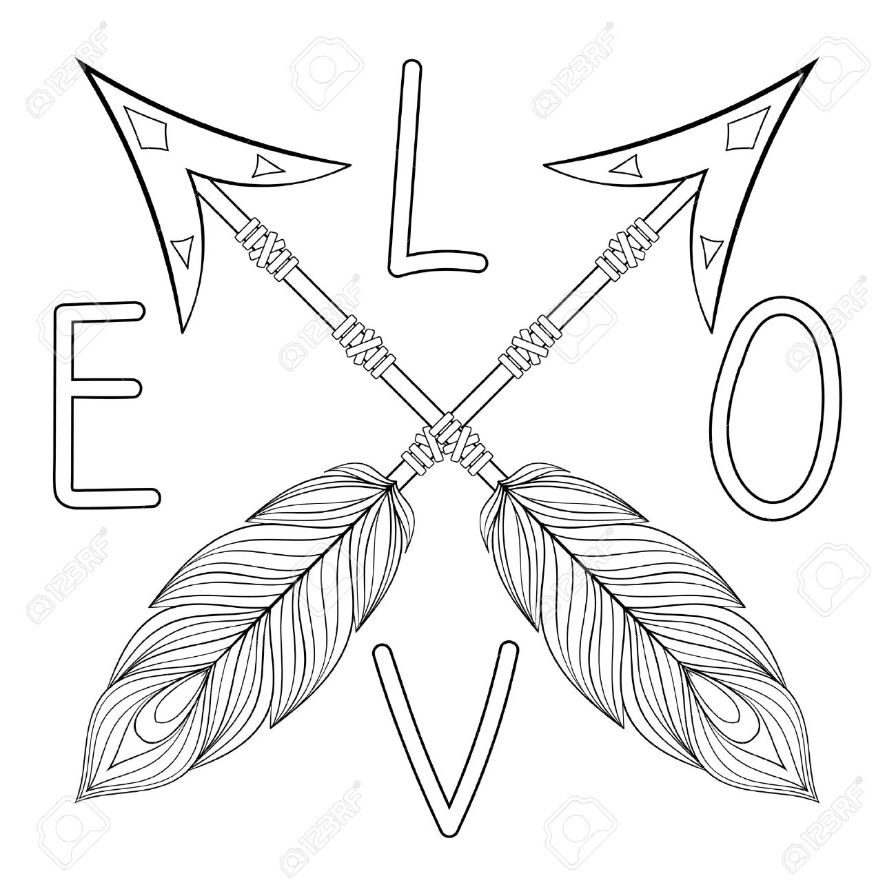 1300x1300 Unparalleled Arrow Coloring Pages Print Green