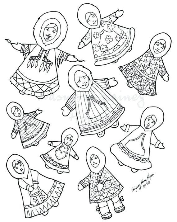 570x713 Inuit Coloring Pages