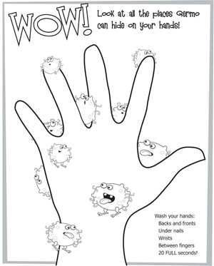 300x373 Hand Washing Coloring Pages For Preschoolers Erf Coloring
