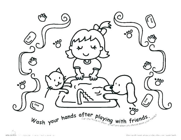 618x478 Hand Washing Coloring Sheets Hand Washing Coloring Pages