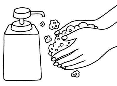 Printable Hand Washing Coloring Pages 397x293 Printable Hand Washing Coloring Pages