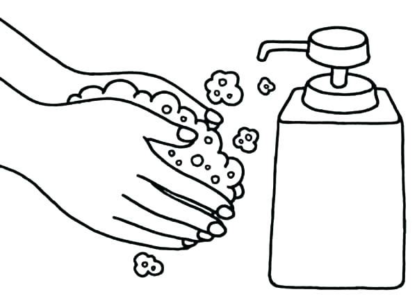 Washing Hands Coloring Page Hand Washing Coloring Pages Washing 600x443 Washing Hands Coloring Page Hand Washing Coloring Pages Washing
