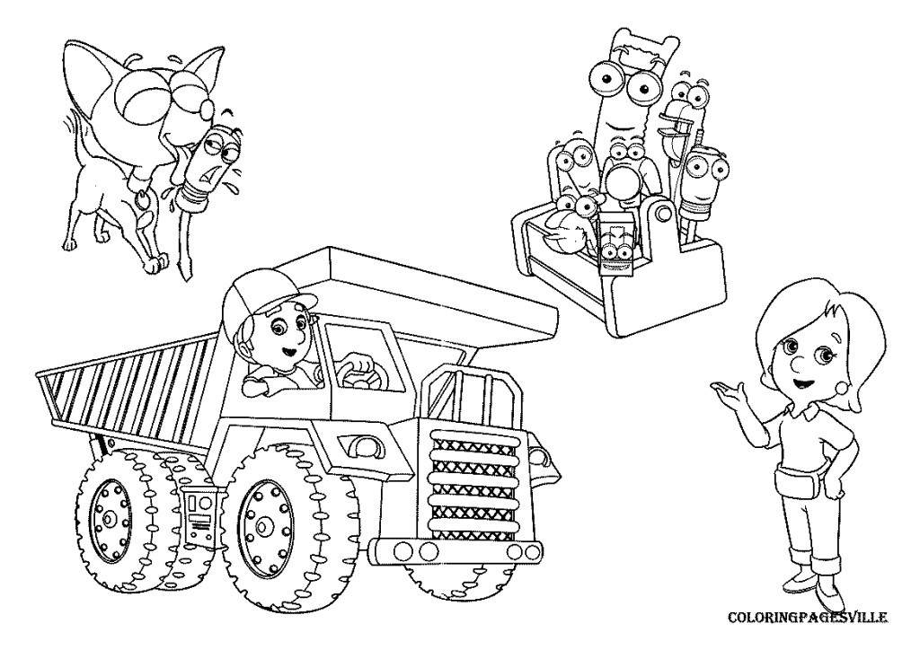 Handy Manny Coloring Pages Are Featuring Felipe Turner Pat Bebo 1024x724 Handy Manny Coloring Pages Are Featuring Felipe Turner Pat Bebo